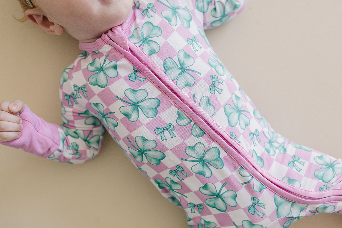 Bamboo Zip Romper | Shamrock & Bows