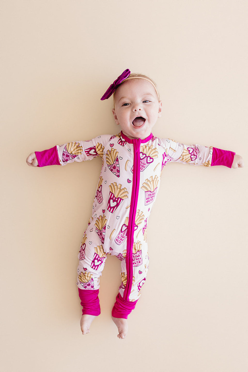 Bamboo Zip Romper | Fries Before Guys