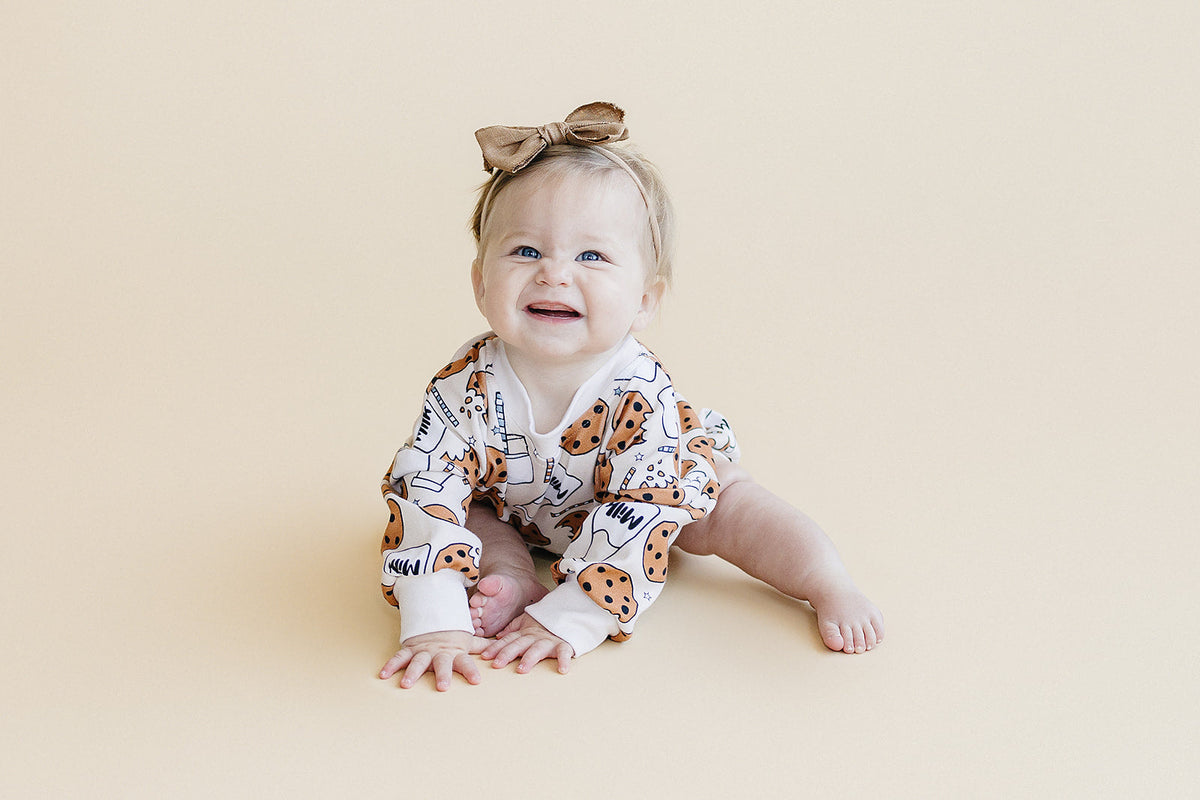 Bubble Romper | Milk & Cookies