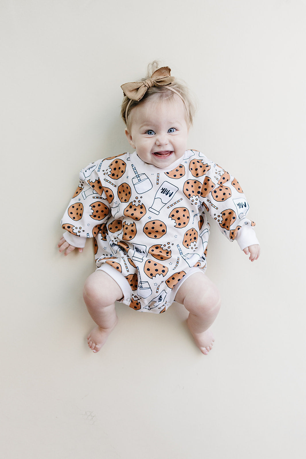 Bubble Romper | Milk & Cookies