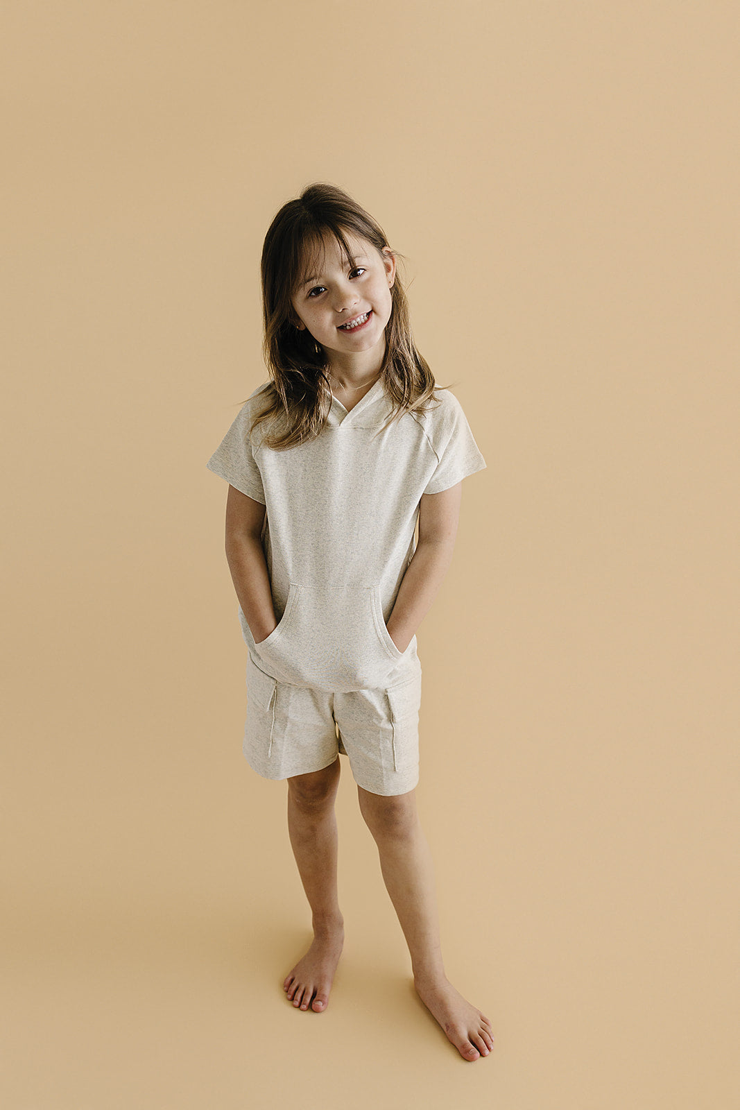 Cargo Shorts Set | Oatmeal