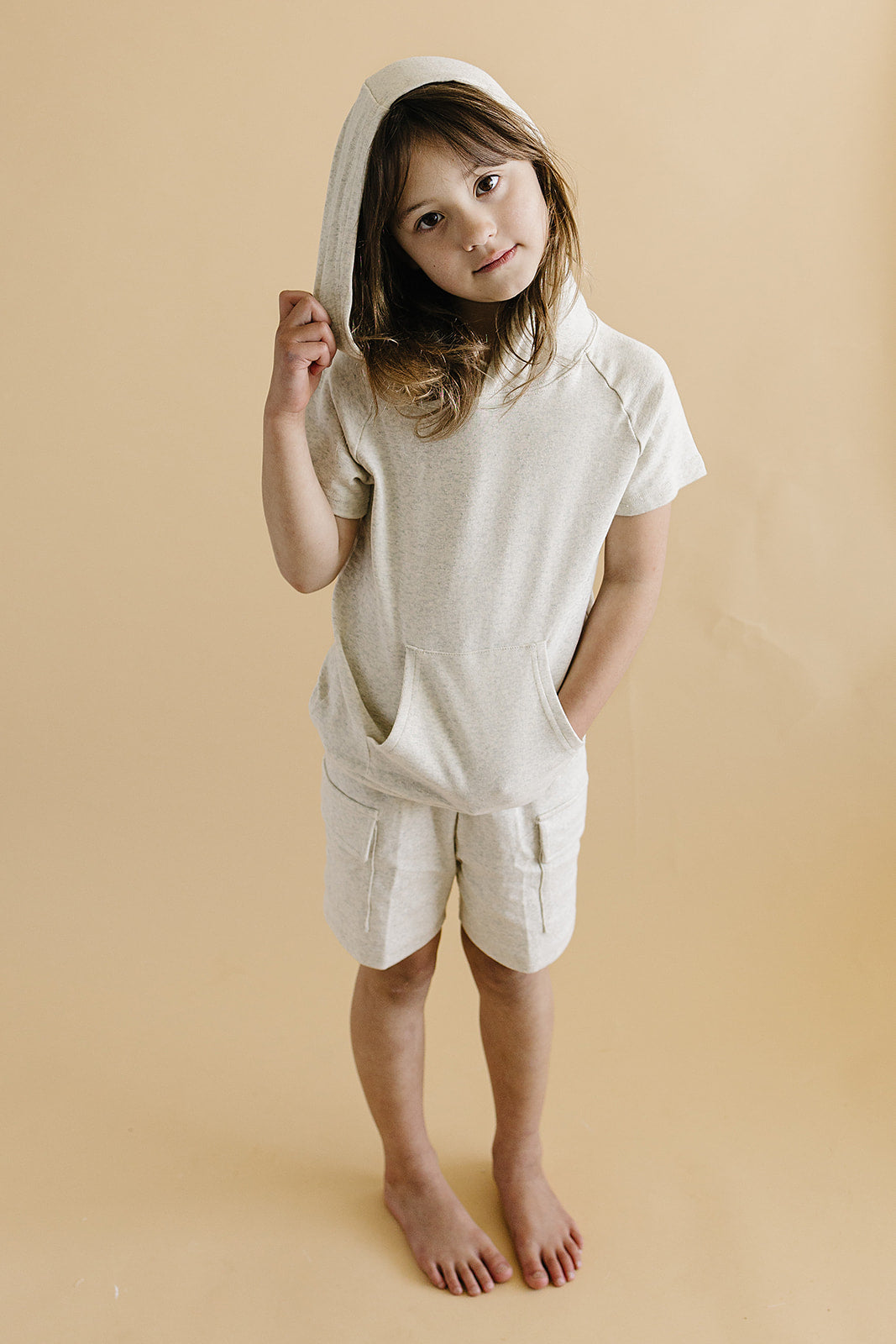 Cargo Shorts Set | Oatmeal