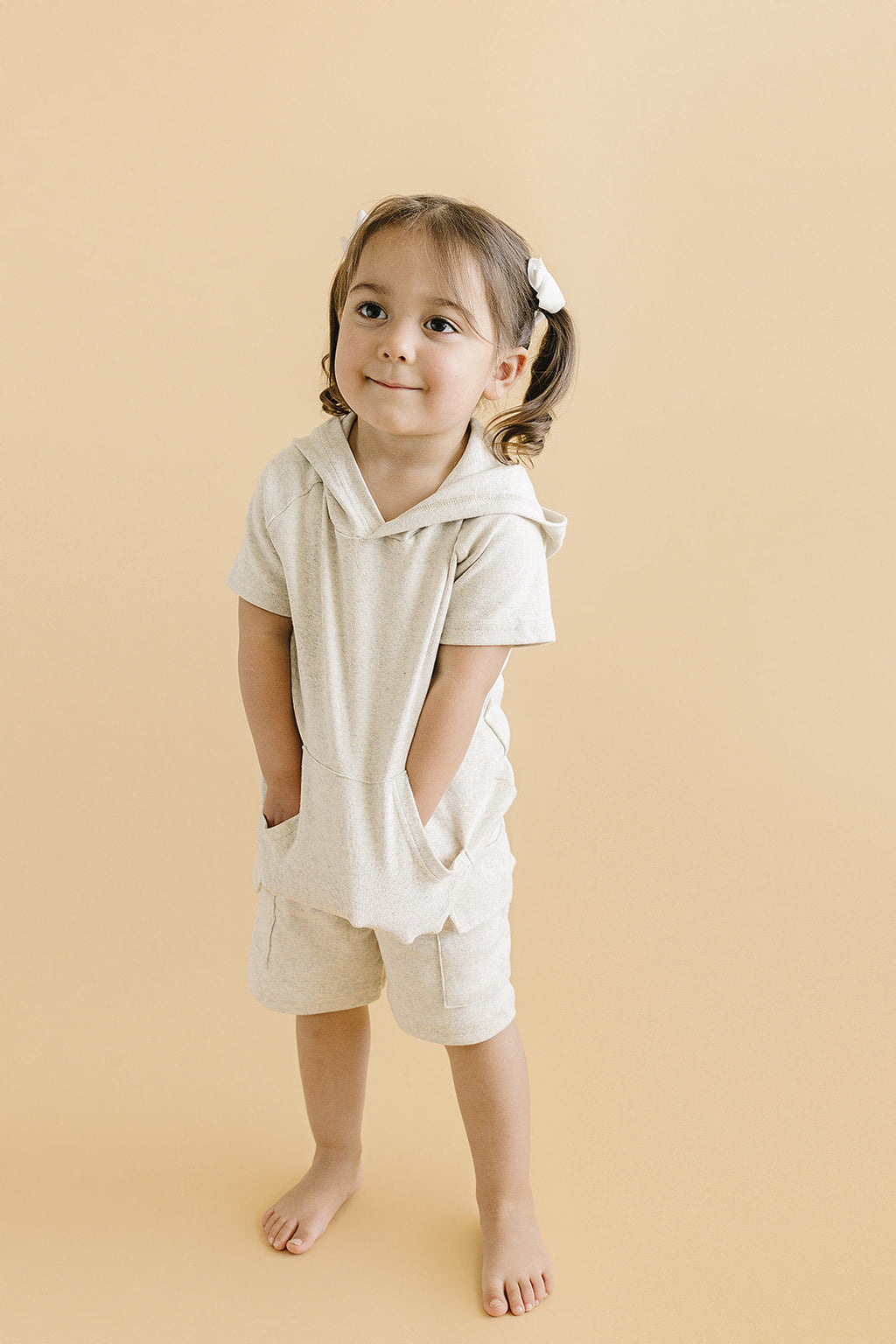 Cargo Shorts Set | Oatmeal