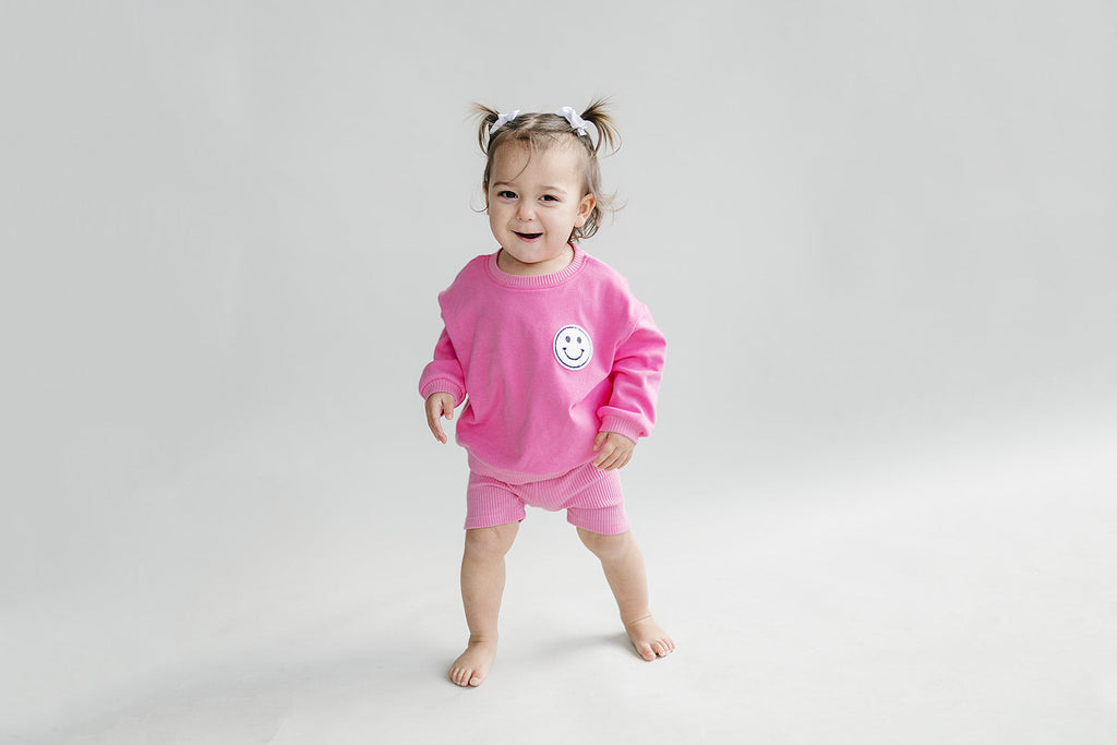 Biker Shorts Set | Pink