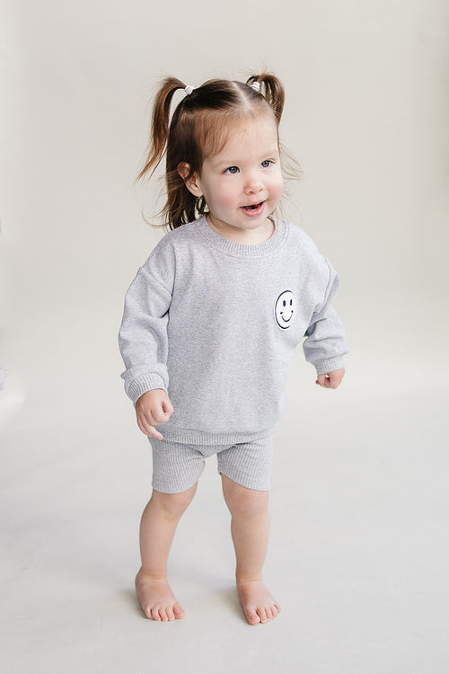 Biker Shorts Set | Gray