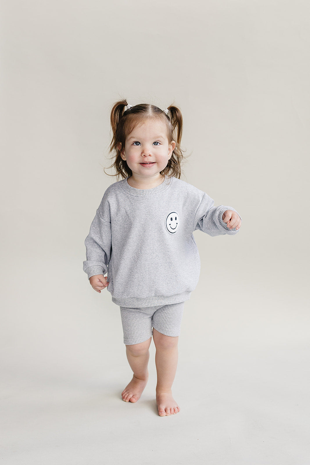 Biker Shorts Set | Gray