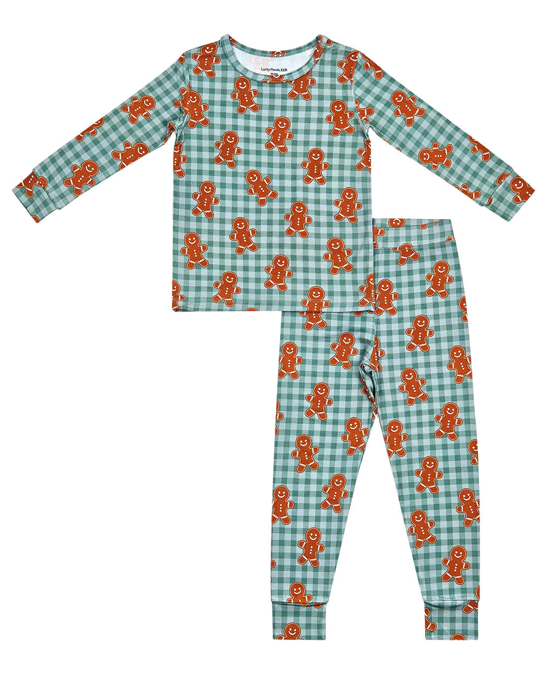 Bamboo Two Piece Set | Gingerbread Gingham