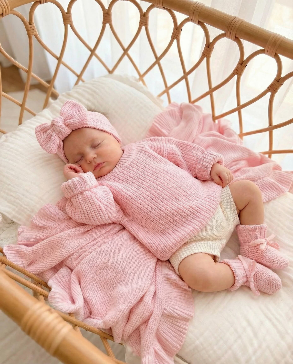 Chunky Knit Sweater | Pink
